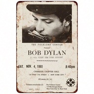 HELLOYOUNG Vintage Bob Dylan 1961 Concert Poster Retro Music Memorabilia Wall Art Home Decor Gift