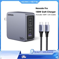 UGREEN Nexode X 160W GaN USB C Laptop Charger, 4-Port PD 3.1 Foldable Fast Charging Block