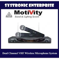 Motivity RC-682 Dual Channel VHF Wireless Microphone System