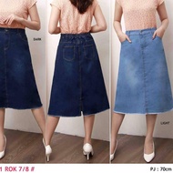 SPAN SKIRT 7/8 LITA SPAN SKIRT/ STRETCHY JEANS SKIRT/