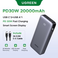 【20000mAh 30W】UGREEN Portable Charger Power Bank 20000mAh 30W PD/PPS25W/QC/UFCS/FCP/SCP/AFC Fast Cha