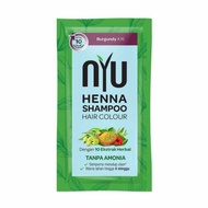 nyu henna shampoo hair colour burgundy 1 sachet