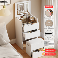 化妆台套装带LED灯化妆桌镜子抽屉柜存储凳子梳妆台化妆桌现代简约风格多功能收纳化妆品桌子适合卧室和客厅升级版耐用设计优雅外观大容量化妆台组合GDeal Dressing Table Set With 