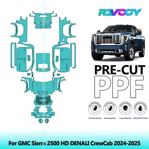 Car Precut PPF Paint Protection Film Full Vehicle For GMC Sierra 2500 HD DENALI CrewCab 2024-2026 8.