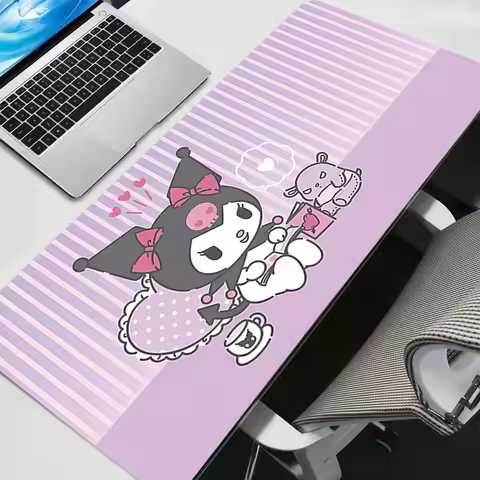 Mouse Pad Kuromi XXL E-sports Players Anime Gamer Computer HD Mousepad Gaming Accessories Tablet Var