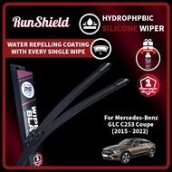RunShield For Mercedes-Benz GLC C253 Coupe 2015 - 2022 Hydrophobic Coating Silicone Wiper Blade Car 