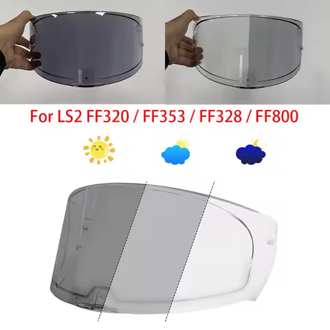 Motorcycle Helmet Shield Lens Helmet Photochromic Visor Face For LS2 FF320 FF353 FF328 FF800