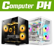 YGT N275 Micro ATX Case - BLACK / WHITE