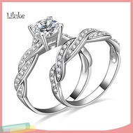 LK 2Pcs/Set Gift Finger Ring Cross Design