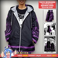 Jaket Anime Full Print Windbreaker Tokyo Revengers Brahman Gang Senju