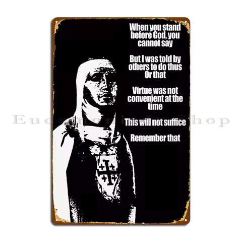 Baldwin Iv Of Jerusalem Quotes Metal Sign Wall Decor Designs Wall Decor Funny Pub Tin Sign Poster