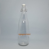 1000 ml Flexible Round Glass Bottle / Syrup Glass Bottle / Food Glass Bottle / Glass Bottle