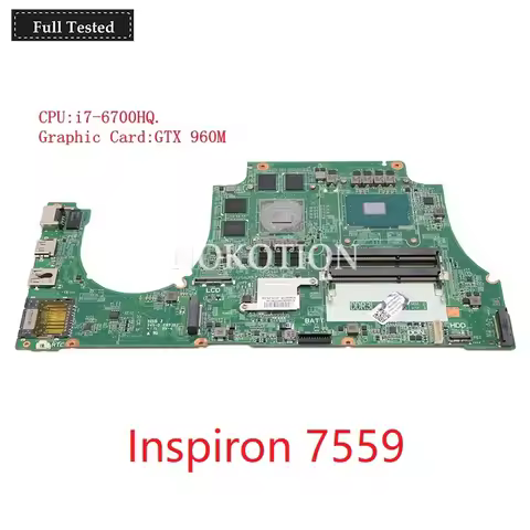 DAAM9AMB8D0 For dell Inspiron 7559 CN-0NXYWD 0NXYWD CN-0MPYPP 0MPYPP 1P4N7 Laptop Motherboard Inte i