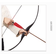 Traditional bow and arrow set Mongolian antique wooden shooting archery 30-40 Lbs + Free 3 arrow + F