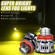 2 Pcs Lampu Led H11 H8 H16 H9Foglamp Mobil Laser Mini Projektor Projie Putih Kuning Sepasang Isi Pro