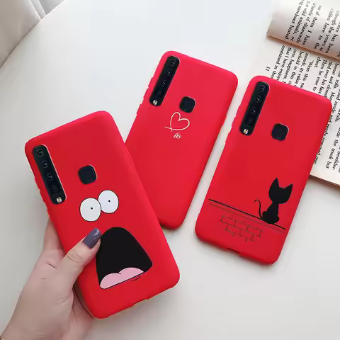 For Fundas Samsung A9 2018 Case 6.3" Silicone Cover Candy Phone Soft Back Cases For Samsung Galaxy A