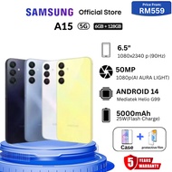 Samsung Galaxy A15 5G (6+128GB) Large screen, long-lasting battery, first phone, Thailand center, 5-