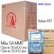 [1 Box] Mika Cake MMP 5A contains 3,000 pcs Size 10.7x7x3 cm Mika Cake Bread Snack Plastic Mica Cont