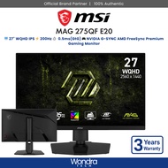[FAST SHIP] MSI MAG 275QF E20 | 27" WQHD | 0.5ms(GtG) | 200Hz | Rapid IPS | Gaming Monitor