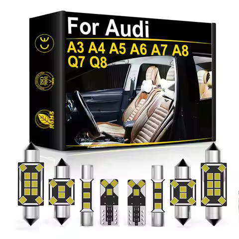 Vehicle No Error LED Interior Light For Audi A3 S3 8L 8P 8V A4 S4 B5 B6 B7 B8 A5 S5 A6 S6 C5 C6 C7 A