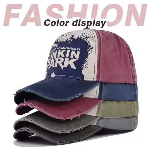 Graffiti Printed Baseball Cap LINKIN Duckbill Cap Personalized Graffiti Wide Brimmed Curved Duckbill