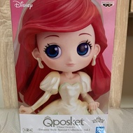 Q posket disney dreamy style ariel figure Wedding Dress Gold Base