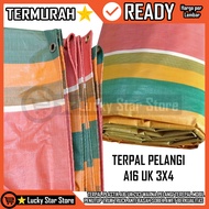 MATAHARI TENDA PLASTIC TARPAULIN A16 UK 3X4 4X6 5X7 RAINBOW COLOR CAR TRUCK COVER ANTI-WET, TORN, DU