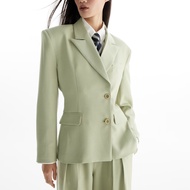 The SRT X14 (TJK246) Waisted Blazer เสื้อเบลเซอร์ ดีไซน์เข้ารูป กระดุม 2 เม็ด
