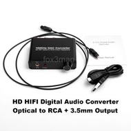 數碼電視光纖轉 RCA 3.5mm DAC 音頻輸出 擴音/耳機適用