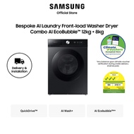 [Climate Voucher Eligible] Samsung WD12BB944DGBSP Front Load Washing Machine, 12KG/8KG, 4 Ticks