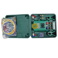 Refrigeration Digital Manifold Gauge Meter Refrigerant Inspection HVAC Vacuum Pressure Temperature T