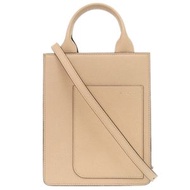 近全新 Valextra BOXY MICRO WBBX00037028LRL99PC 米色皮革肩背包 0301 [二手] Valextra