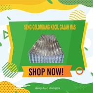 atap seng gelombang kecil gajah mas silver