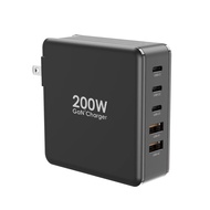 Pengecas Perjalanan Meja Multi-port USB Jenis-C 160W GAN Nitride GaN dengan Penyesuai Kuasa Pengecas