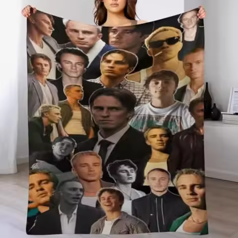 PTNQAZ Drew Starkey Blanket,Blanket,Soft and Comfortable Flannel Blanket,Suitable for Outdoor Travel