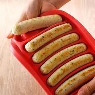 Premium Silicone Sausage Mold Set; DIY Homemade Hot Dog Burger Molds Non-Stick Oven Reusable Baking 