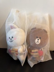 Line Friends 熊大兔兔結婚公仔一對