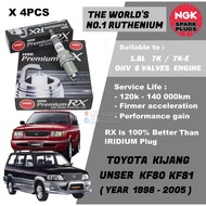 NGK Premium RX Spark Plug - Toyota Unser KF80 KF81 Kijang 1.8L 7K 7KE OHV 8V Engine ( Year 1998-2005