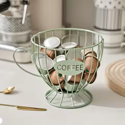 Large Capacity Coffee Pod Holder Coffee Pod Storage Cup Coffee Capsule Holder Irregular Shape Home D
