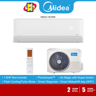Midea Air Conditioner (1.0HP-2.5HP) Xtreme Cool R32 Non-Inverter MSAG-10CRN8 / MSAG-13CRN8 / MSAG-19CRN8 / MSAG-25CRN8
