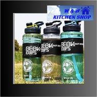 3000ml Large Capacity Sports Water Bottle BPA Free With Straw Handle Fitness GYM Bottle Food Grade P