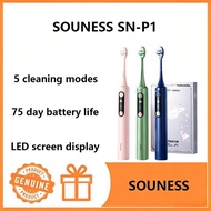 SOUNESS SN-P1 Adult Sonic Electric Toothbrush – Smart Pressure Control, Soft Bristles, IPX7 Waterpro