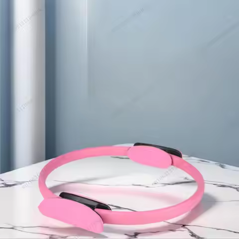 Pilates Ring Fitness Circle with Non Slip Handles Flexible Resistance Exercise Equipment Portable fo