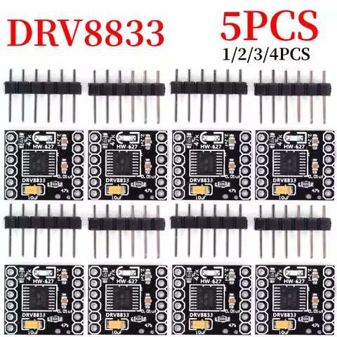 1-5pcs DRV8833 Motor Drive Module 6 Pin DC Gear Motor Driver 1.5A Single H Bridge Silent Stepper Mot