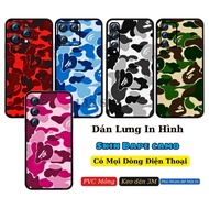 3M printed stickers, phone back stickers, Bape Camo ultra-thin PVC skin stickers covered with 3M HA1