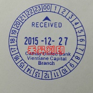 T24-R542D Xinli Brand Back Ink Stamp (Continuous Date Company Stamp) Can Make 4.2cm Round Stamp, Tra