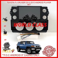 TOYOTA FJ CRUISER 2013-2015 ANDROID 9" PLAYER 2.5D FULL HD SCREEN WITH ( F.O.C ANDROID PLAYER CASING