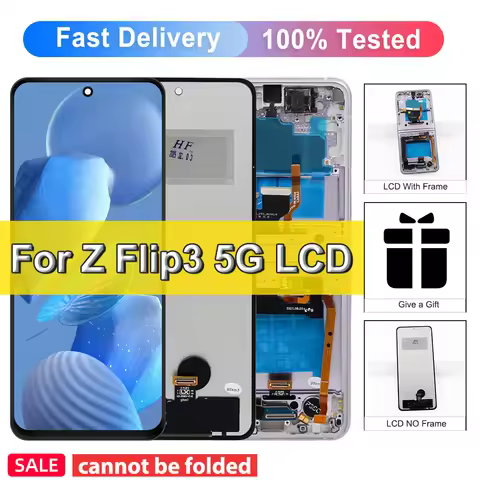 TFT Flip3 For Samsung Z Flip 3 F711 F7110 LCD Display Touch Screen Digitizer Assembly Replacement Fo