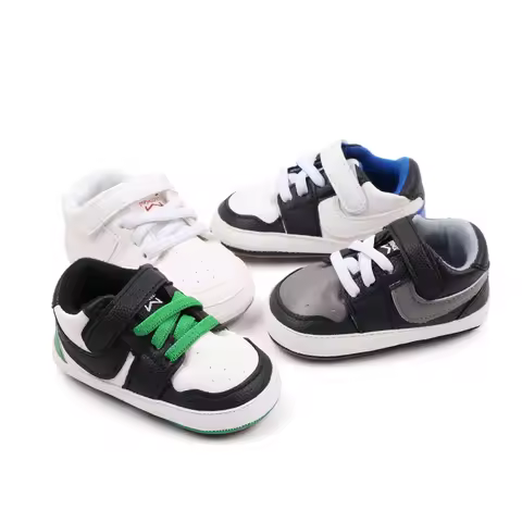 Baby Sneaker High Quality Spring and Autumn Sport Shoes TPR Sole Anti-slip PU Water Proof 2024 New F