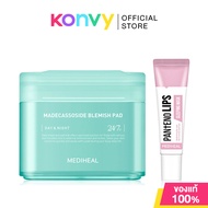 Mediheal Set 2 Items Madecassoside Blemish Pad 170ml [100 Pads] + Pantenolips Scrub 10ml เซทเมดิฮีล